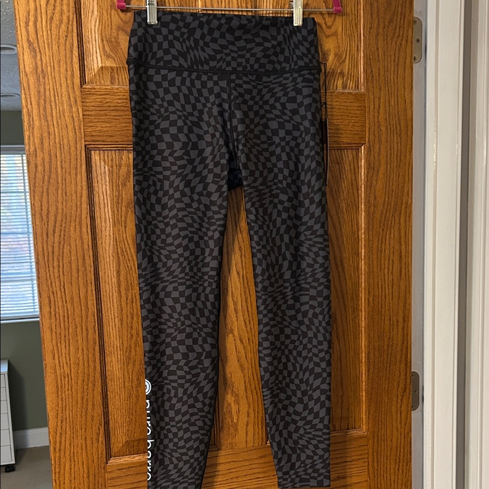 Pure barre Checkered Pattern Leggings